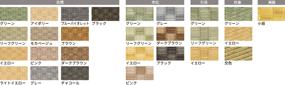 樹脂畳の種類