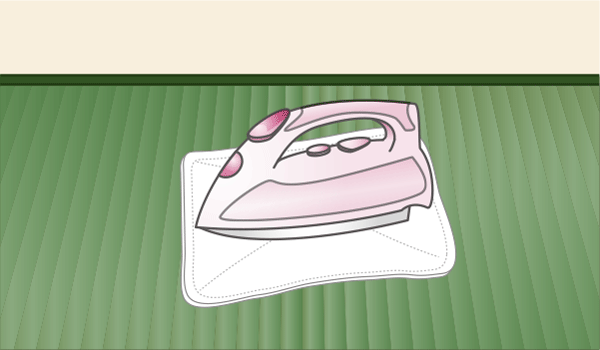 スチームアイロンでへこみを復元